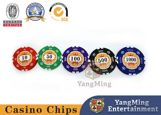 Jakość 760 sztuk Clay Electronic Gambling Poker Niestandardowe drukowane żetony pokerowe Ultimate Crown naklejki kasyno RFID żetony na sprzedaż fabryka