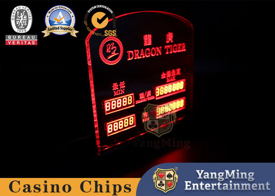 Jakość Blackjack / Poker Casino Table Dedykowany znak limitu stołu z czystej miedzi fabryka