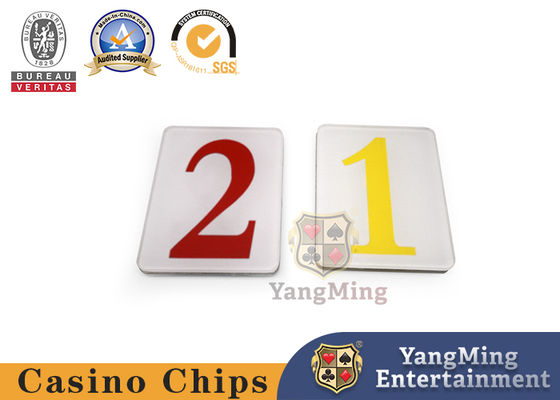 Calidad Acrílico Matte Espesa pantalla de seda Casino 1.2 Número de ganar Perder Descargar Botón Mesas de juego Juegos Marca de registro fábrica