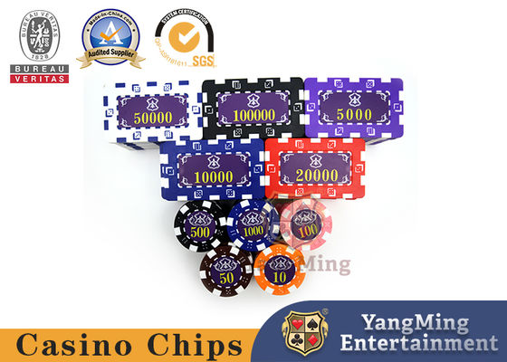 الجودة 760pcs 14g ABS الحديد الأساسية المخصصة الأمريكية كازينو كازينو بوكر رقاقة مجموعة حبر الشاشة الحريرية البرنز مصنع