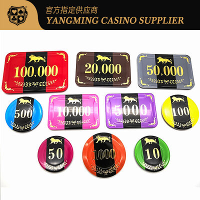 Qualità Lungo legga l'ABS Chips Set 780pcs di Chips Gambling Iron Sticker del casinò di distanza 13,56 RFID fabbrica