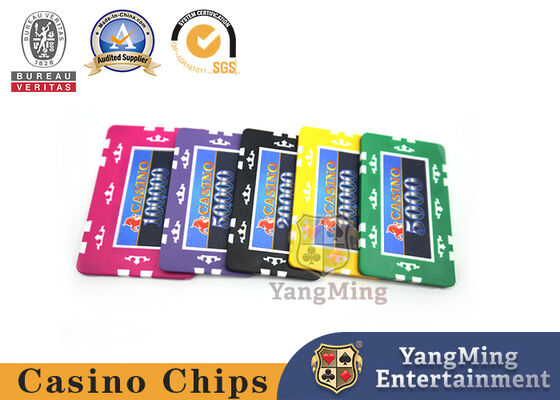 Qualité les ensembles le Texas de jetons de poker de diamant de casino de 45mm les jugent argile du tisonnier 13.5/G composés avec le métal intérieur usine