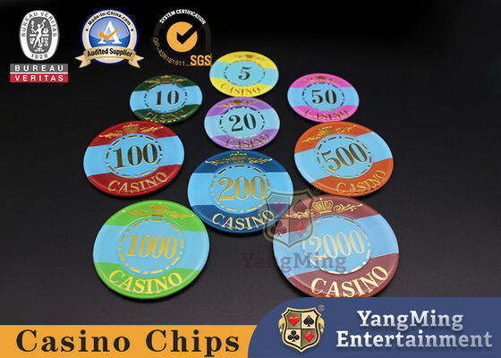 Calidad Chips de póquer de arcilla a medida Chips de póquer de cerámica Chips de juego de casino Chips para juegos de apuestas fábrica