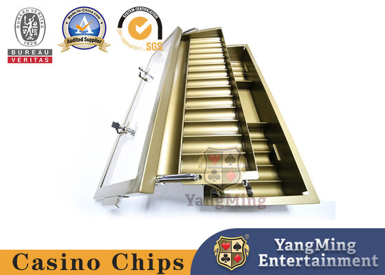 Double Layer 15 Rows Clay Chips Float Lift And Down 14 Row Poker Chip Holder Suitable For 40mm Round Chips Carrier