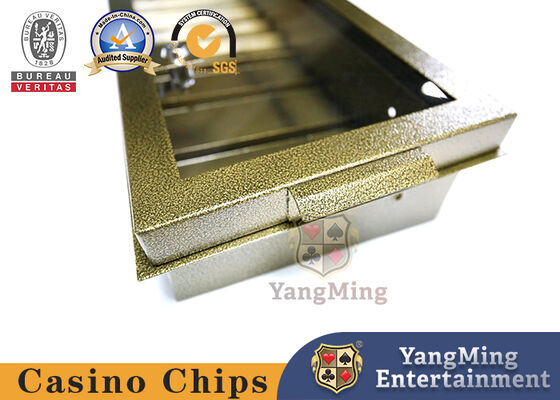 Qualidade A tabela do pôquer dedicou o pôquer Chip Case Tray Double Lock de 1 camada passa a fileira quadrada da forma de Chips Float With 4 do metal fábrica