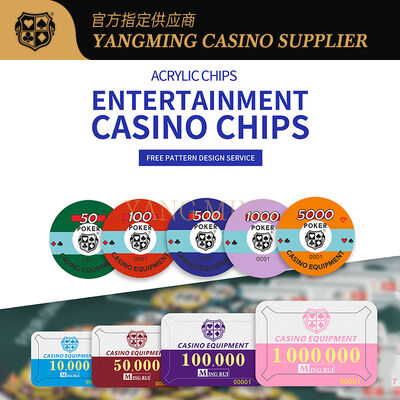 Qualità Chips da poker acrilici di alta qualità, accessori personalizzabili per giochi da casinò fabbrica
