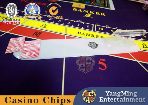 Quality White Plastic Logo Cards Shovel Casino Vip Club Game - Specific Playing Cards RFID Chip Handle Shovel factory