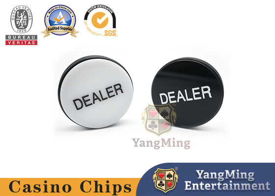 Texas Poker Club Dealer Brand BIG SMALL Sculpture Poker Button New Environmentally Friendly Acrylic Factory Custom