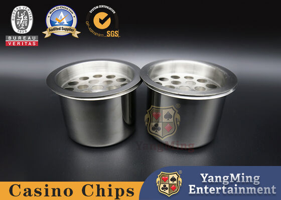 Calidad Tenedor dedicado de juego del agua de la tabla del casino del juego de los accesorios del cenicero color plata de encargo industrial del acero inoxidable fábrica