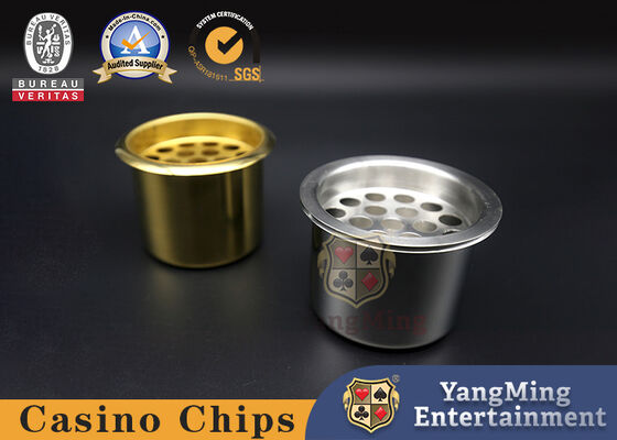 Industrial Casino Game Accessories Custom Stainless Steel Silver Color Ashtray Gambling Table Dedicated Water Holder