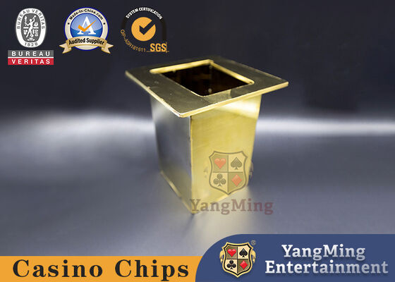 Qualität Casino Baccarat Poker-Tisch Top 8 Deck Metall Abwurf Halter Box Halbknopf Spielkarten Abwurf Halter Fabrik