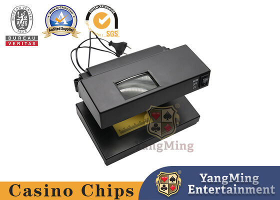 Quality UV Light Money Detector Currency Checker Black with ON/OFF Switch EU Plug Gambling Chips Dedicated UV Detector factory
