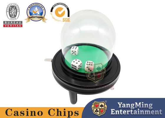 Stainless Steel Black Metal Manual Dice Cup Customized Thickened Glass Cover Game Screen Cup