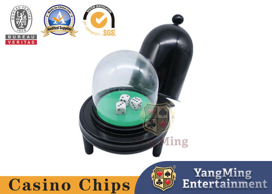 Quality Stainless Steel Black Metal Manual Dice Cup Customized Thickened Glass Cover Game Screen Cup factory