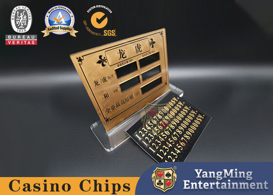 Quality Casino Electronic Blackjack Min-Max Rate Niu Niu Table Sign Board Digital Limit Sign with LED Light factory