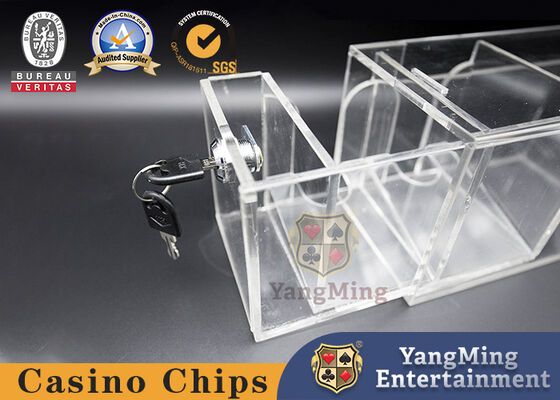 গুণ ক্যাসিনো পোকার কার্ড হোল্ডার গেমিং ডিলার প্লেয়িং কার্ড ক্যারিয়ার স্বচ্ছ কারখানা