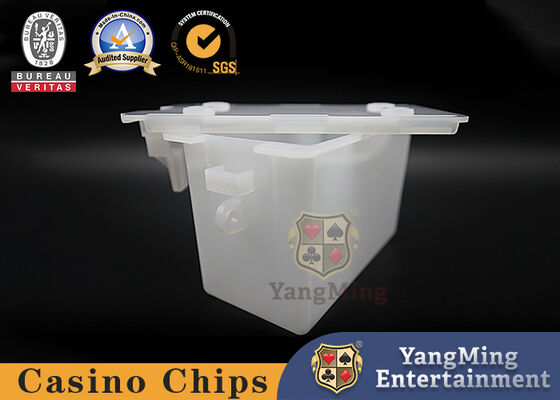 Full Matte Covered Acrylic Gift Box Casino 8 Deck Playing Cards Discard Holder