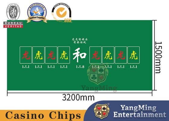 Quality State Poker Dragon Tiger Leopard Casino Table Layout  Waterproof Tablecloth factory