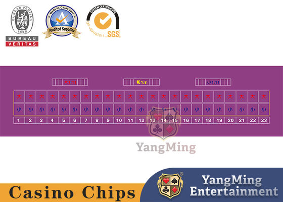 23-Players Oval Luxury Upgraded Version Of Baccarat Texas Game Waterproof Tablecloth