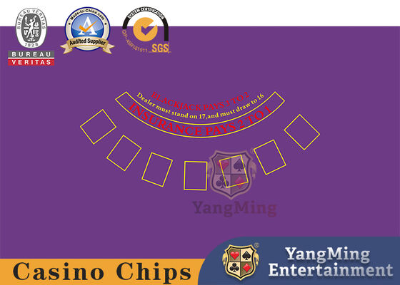 Quality Texas Holdem Poker Blackjack Black Jack High-end Waterproof And Flame-Retardant Professional Tablecloth factory