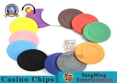 Lightweight ABS Hotstamping Logo Dice Poker Chip / Colorful Roulette Poker Chips