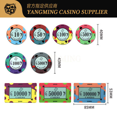 Kalite Özel Keramik Casino Çipleri - Gerçek Dokusu ve Profesyonel Sınıf Performansı fabrika