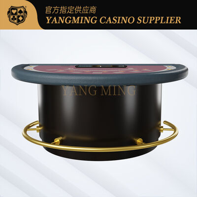 Quality Customizable Semi-Circular 7-Card Poker Table For Gaming Fun factory