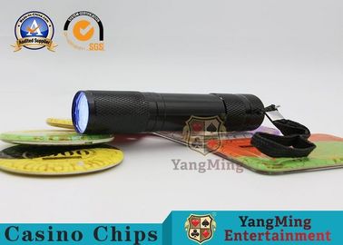 Handheld Purple UV Light Checker , Small UV Torch Sense Light For Poker Club