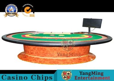 Durable Simple Modern Poker Card Table Top With Z Wood Legs / Baccarat Table