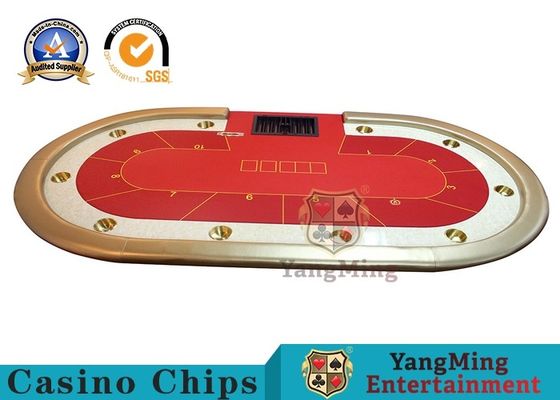 Jakość Stół do pokera w kasynie dla 10 graczy z czerwonymi stołami / stół do pokera Texas Holdem fabryka