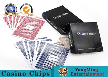 100 Texas Holdem 100% Waterproof Casino Playing Cards For Entertainment Customized Package