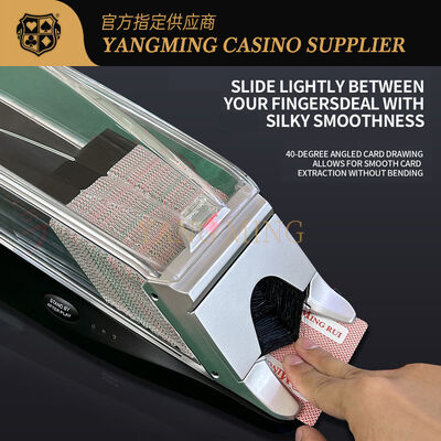Quality Professional 8 Deck Intelligent Identification Fully Automatic Transparent Clear Acrylic Card Dealer For Casino Games factory