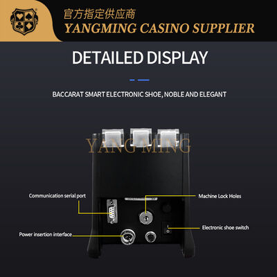 Quality Professional 8 Deck Intelligent Identification Fully Automatic Transparent Clear Acrylic Card Dealer For Casino Games factory