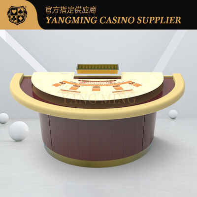 Quality Semicircular Design Black Jack Poker Table Standard Casino Game Table Can Be Designed factory