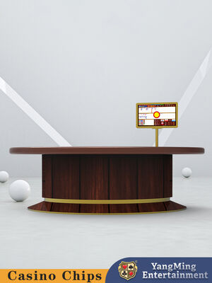 Quality Baccarat 10 Person Casino Poker Table With Cash Drop Holder 2650 * 14530 * 750mm factory