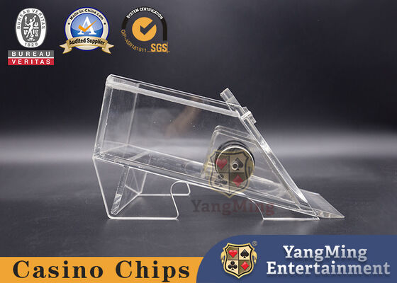 Quality Durable 1 Deck Casino Card Shoe , Black Or Clear Color Gambling Dedicated Acrylic Shoes factory