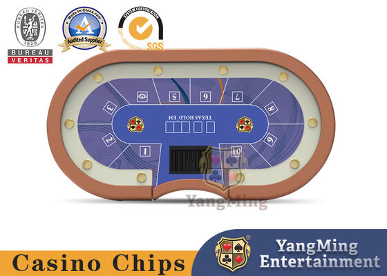 Quality Stainless Steel Leg 10 Person Poker Table International Texas Hold 'Em Tournaments Original factory