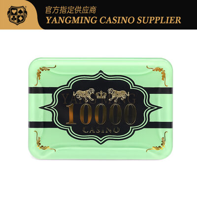 Qualité Un jeu de puces personnalisable avec technologie RFID d'impression de logo et acrylique hautement transparent pour les jeux de casino usine