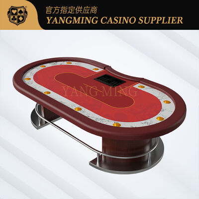 Quality Luxury Texas Poker Table Customized Casino Grade Gaming Furniture factory
