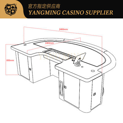 Quality High-End Casino Baccarat Table with Premium Display & Stable Structure For Poker Games factory