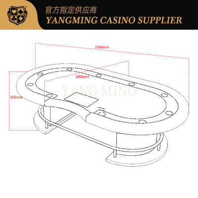 Quality Professional Casino Texas Hold'Em Poker Table with Premium Felt & Ergonomic Design factory