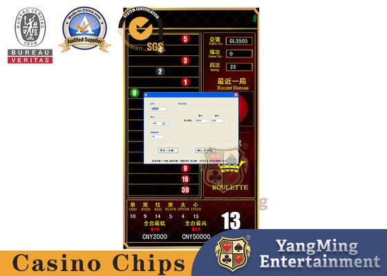 Quality International Casino Roulette Poker Table Roadmap System Software High Definition Display factory