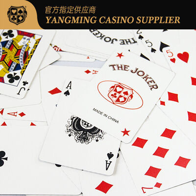 Quality Original 310g blackcore paper Casino Playing Cards Red And Blue With Black Hearts factory