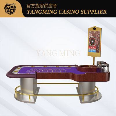 Quality Electronic Automatic Casino Roulette Table With Digital Display System And Custom Layout Design factory