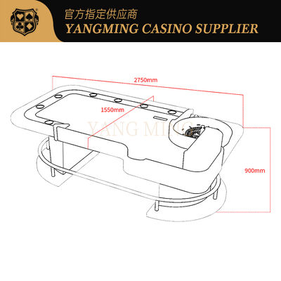 Quality Electronic Automatic Casino Roulette Table With Digital Display System And Custom Layout Design factory