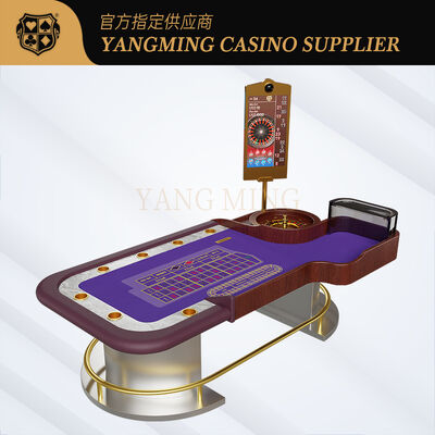 Quality Luxury Roulette Gaming Table Customized Casino Furniture for VIP Gaming Rooms factory
