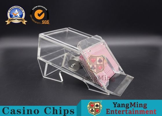 গুণ টেকসই 1 ডেক ক্যাসিনো কার্ড জুতা, কালো বা পরিষ্কার রঙ জুয়া ডেডিকেটেড এক্রাইলিক জুতা কারখানা