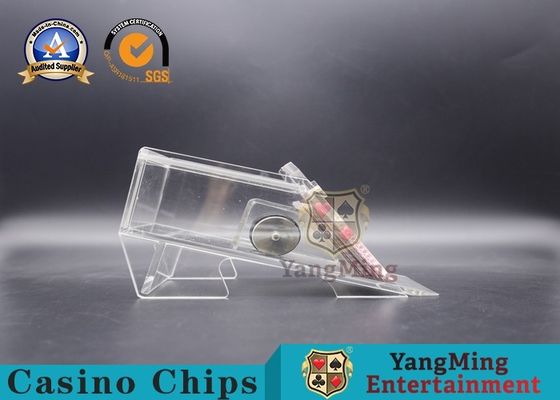 গুণ টেকসই 1 ডেক ক্যাসিনো কার্ড জুতা, কালো বা পরিষ্কার রঙ জুয়া ডেডিকেটেড এক্রাইলিক জুতা কারখানা