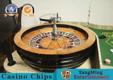 Refined Russian Luxury Club Large Casino 32” Roulette Wheel Solid Wood Turntable With Resin Balls