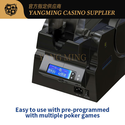 Quality Automatic 6-Deck Card Shuffler Machine Digital Display Touch Control for Casino Poker Blackjack Tables factory